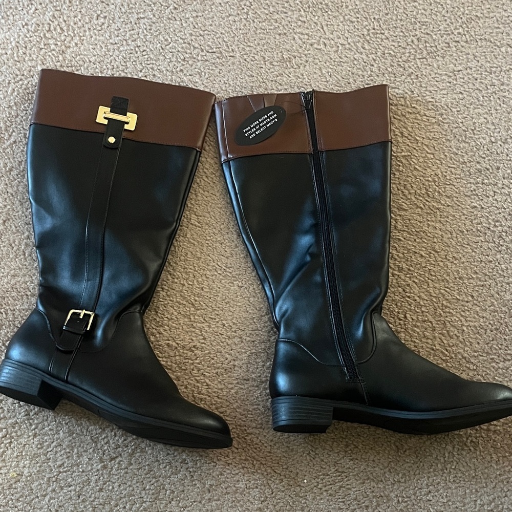 Karen Scott Black and Brown Women's Boots - Picture 2 of 2
